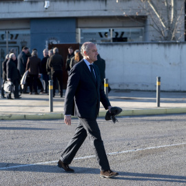 El expresidente de la Comunidad Valenciana Francisco Camps a su llegada al juicio por el contrato de Fitur a la trama 'Gürtel', en la Audiencia Nacional de San Fernando de Henares, a 23 de enero de 2023, en San Fernando de Henares