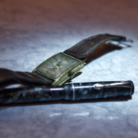 Pertenencias de Antonio Amigo, preso en un campo de concentración nazi.