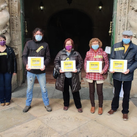 Representants d'Escola Valenciana a Alacant.