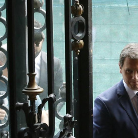 El presidente de Ciudadanos, Albert Rivera, a su llegada al Casino de Madrid donde ofrece una conferencia-almuerzo en el Foro ABC-Deloitte. EFE/Javier Lizón