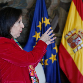 La ministra de Defensa, Margarita Robles, este miércoles.