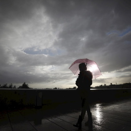 Lluvias paraguas nublado