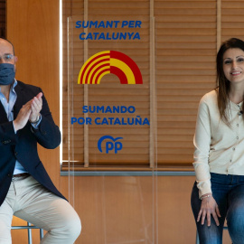 30/12/2020.- La hasta ahora portavoz de Cs en el Parlament, Lorena Roldán (d), será la número 2 del PPC en la lista por Barcelona para las elecciones catalanas
