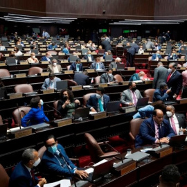 Fotografía de archivo de una sesión de la Cámara de Diputados en Santo Domingo (República Dominicana).