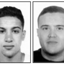 En blanco y negro, tres de los terrorista abatidos en Cambrils. En Blanco y Negro, el terrorista buscado por la Policía.