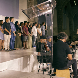Acte multirreligiós d'homenatge ales víctimes dels atemptats de Catalunya. FOTO: Xavi Herrero