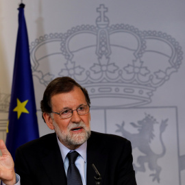 El presidente del Gobierno, Mariano Rajoy, durante la rueda de prensa tras el Consejo de Ministros. REUTERS/Sergio Perez