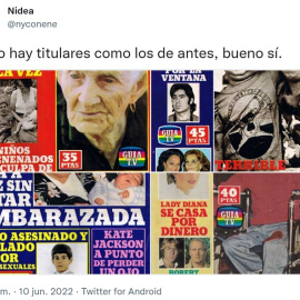 El tuit que recupera los titulares surrealistas de la revista ProntoÁlex Zea / Europa Press
12/6/2022