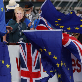 Manifestantes contra el Brexit en Londres hace unos días. REUTERS/Luke MacGregor