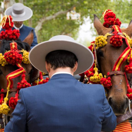 Feria de Abril de Sevilla, donde ayer murió un caballo. / RAÚL CARO (EFE)