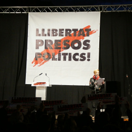 Concentración en Barcelona a favor de la libertad de los presos políticos.