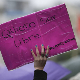 Manifestación en contra de la violencia de género. EFE