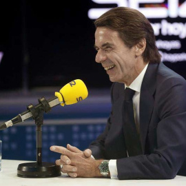 El expresidente del Gobierno José María Aznar, en declaraciones a la cadena SER. | CHEMA MOYA (EFE)