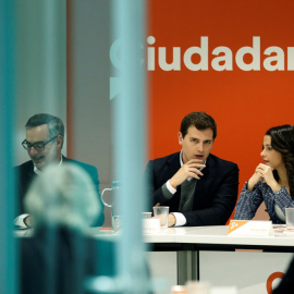 El líder de Ciudadanos, Albert Rivera, y la líder del partido en Catalunya, Inés Arrimadas. EFE