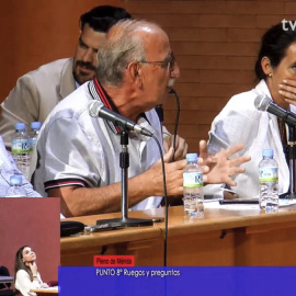 29/06/2023 - Captura de video del momento en el que el edil de Vox en el Ayuntamiento de Mérida, Francisco Piñol, ha pedido este jueves que se quite la bandera LGTBI del edificio consistorial.