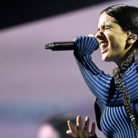 Rosaía durante el concierto de Almería el pasado 6 de julio. - EFE