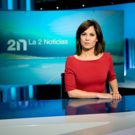 La presentadora de 'La 2 Noticias', Mara Torres.- TVE
