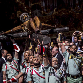 Procesión del Cristo de la Buena Muerte en Málaga.- EFE
