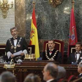 Carlos Lesmes durante su intervención la Apertura del Año Judicial. | EFE