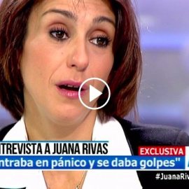 Juana Rivas en un momento de su participación en el programa de Ana Rosa en Tele5