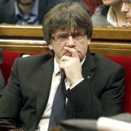 Puigdemont reafirma en Bruselas su intención de celebrar un referéndum sobre la independencia de Catalunya en septiembre. EFE