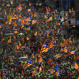 Miles y miles manifestantes llenan el centro de Barcelona / REUTERS