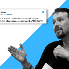 Imagen combinada de Pablo Iglesias y un tuit de Paloma Rando. - Twitter / Europa Press / Alberto Ortega / Tremending