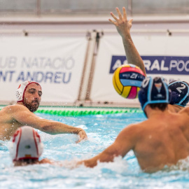 El waterpolista Víctor Gutiérrez durante una competición. AFP7 / Europa Press