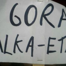 Cartel de la obra de teatro Gora Alka ETA