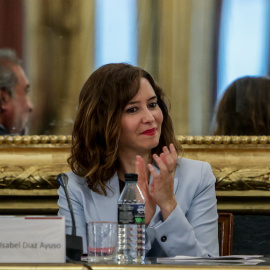La presidenta de la Comunidad de Madrid, Isabel Díaz Ayuso, en el Palacio de Santoña, a 8 de septiembre de 2022.- EP