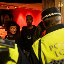 El acto en Vitoria a favor del referéndum en Catalunya por Anna Gabriel / REUTERS