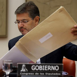 El ministro de Justicia, Rafael Catalá, durante su intervención en el Congreso. | JUANJO MARTÍN (EFE)