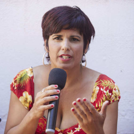 La candidata por Cádiz de Adelante Andalucía, Teresa Rodriguez, a 17 de mayo de 2022 en Sevilla.- EP