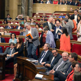 Diputats de PP, C's i PSC abandonen el Parlament com a gest de rebuig a votació sobre Llei del Referèndum / Toni Albir. EFE