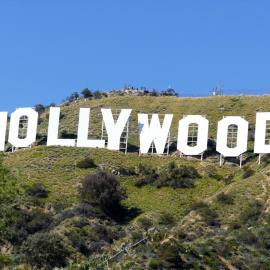 Las letras Hollywood en el Monte Lee.