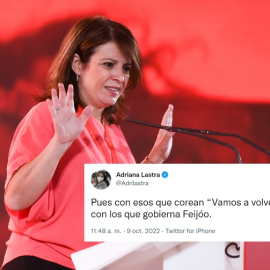 Adriana Lastra en un acto del PSOE el pasado mes de junio | Gustavo Valiente / Europa Press