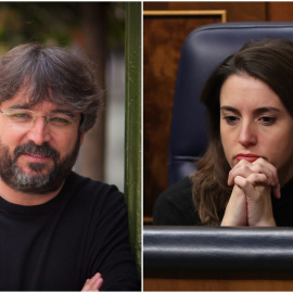 Irene Montero, atacada por Vox en el Congreso, y Jordi Évole. / Chema Moya (EFE) / Christian González