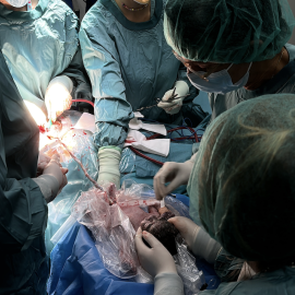 19-7-2023 Els sanitaris assisteixen un part a l'hospital de Sant Pau de Barcelona