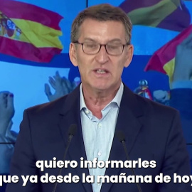 Feijóo anuncia que ya ha contactado con Vox, PNV, UPN y Coalición Canaria para su investidura