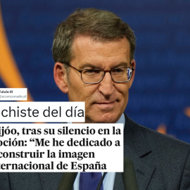 Alberto Núñez Feijóo, en Bruselas, justifica su ausencia en la moción de censura. / EFE