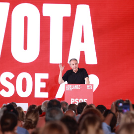 El expresidente Zapatero, este viernes en Sevilla.