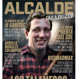 La portada creada por un tuitero de la revista 'Alcalde Bulldozer'