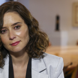 La presidenta de la Comunidad de Madrid, Isabel Díaz Ayuso, en una entrevista.- EFE