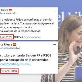 Marta Rivera de la Cruz y sus tuits.