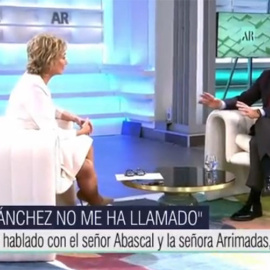Una instante en la entrevista entre Ana Rosa Quitana y Alberto Núñez Feijóo.