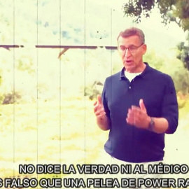 Captura del vídeomontaje en Twitter sobre el PP