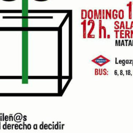 CARTEL acto en Madrid en apoyo al referendum