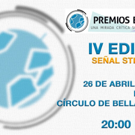 Cartel promocional de la V edición de los Premios Enfoque