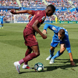 Ousmane Dembelé durante el partido Getafe-Barcelona. | PAUL HANNA (REUTERS)