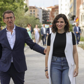 Alberto Núñez Feijóo e Isabel Díaz Ayuso.